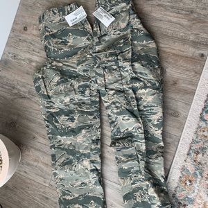 Two Pairs Of Women's Utility, Ripstop, Trouser Pants Air Force Camflage Pattern